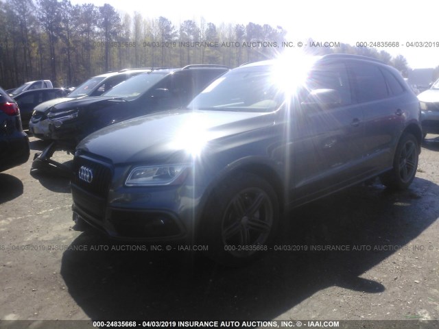 WA1WMAFP9EA083481 - 2014 AUDI Q5 PRESTIGE GRAY photo 2