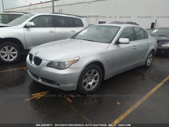 WBANA53504B176187 - 2004 BMW 525 I GRAY photo 2