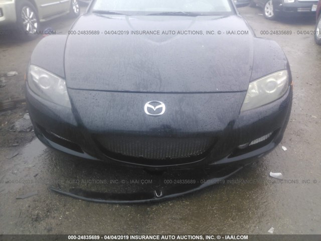 JM1FE17N940136684 - 2004 MAZDA RX8 BLACK photo 6