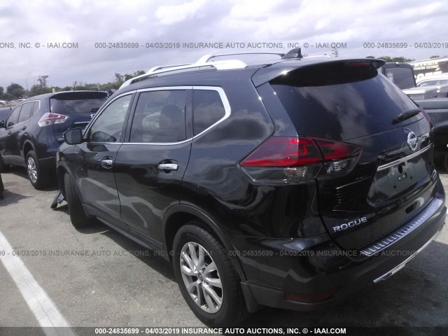 5N1AT2MT6KC719293 - 2019 NISSAN ROGUE S/SL/SV BLACK photo 3