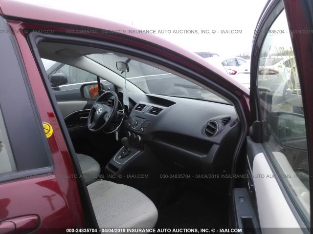 JM1CW2BL2C0144376 - 2012 MAZDA 5 MAROON photo 5