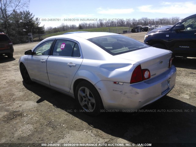 1G1ZG57B494215533 - 2009 CHEVROLET MALIBU LS SILVER photo 3