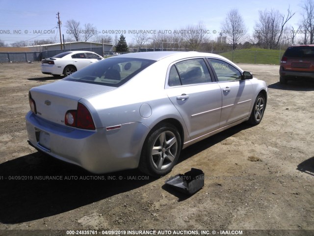 1G1ZG57B494215533 - 2009 CHEVROLET MALIBU LS SILVER photo 4