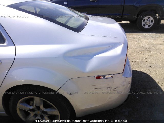 1G1ZG57B494215533 - 2009 CHEVROLET MALIBU LS SILVER photo 6