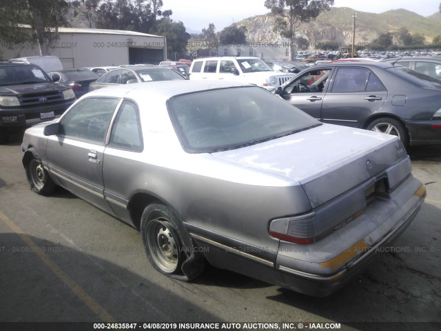 1FABP62F0JH166150 - 1988 FORD THUNDERBIRD LX SILVER photo 3