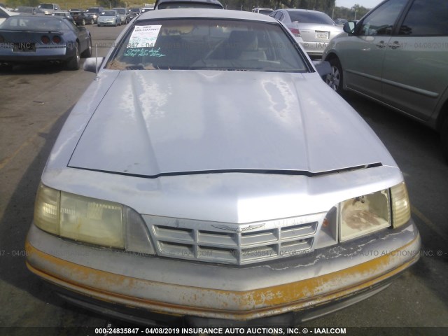 1FABP62F0JH166150 - 1988 FORD THUNDERBIRD LX SILVER photo 6