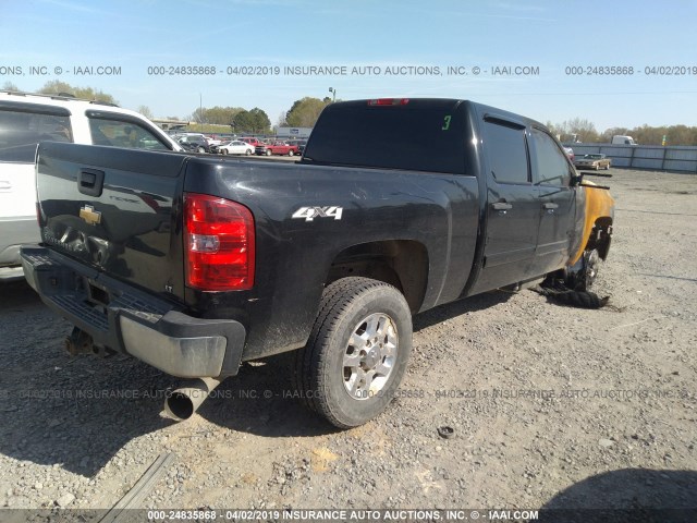 1GC1KXC81BF176922 - 2011 CHEVROLET SILVERADO K2500 HEAVY DUTY LT BLACK photo 4