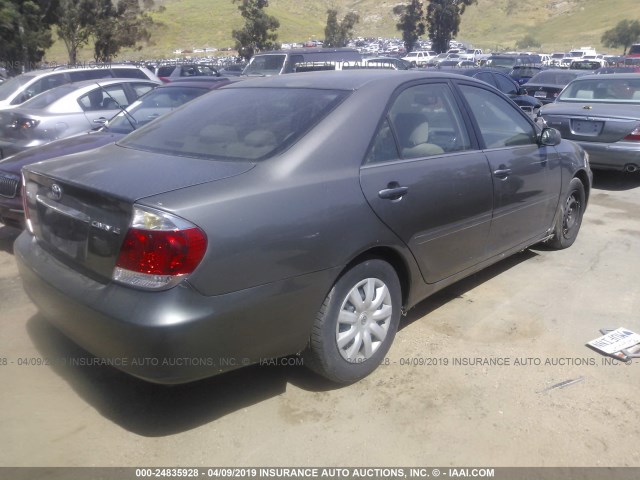 4T1BE32K55U630988 - 2005 TOYOTA CAMRY LE/XLE/SE GRAY photo 4