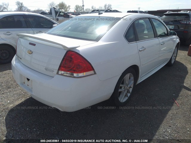 2G1WC5E3XC1231135 - 2012 CHEVROLET IMPALA LTZ WHITE photo 4