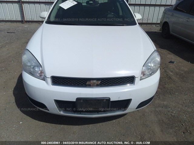 2G1WC5E3XC1231135 - 2012 CHEVROLET IMPALA LTZ WHITE photo 6