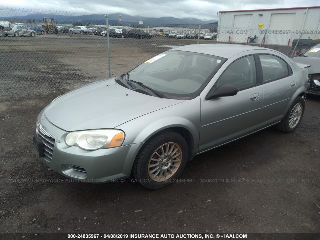 1C3EL46R44N400733 - 2004 CHRYSLER SEBRING LX GRAY photo 2