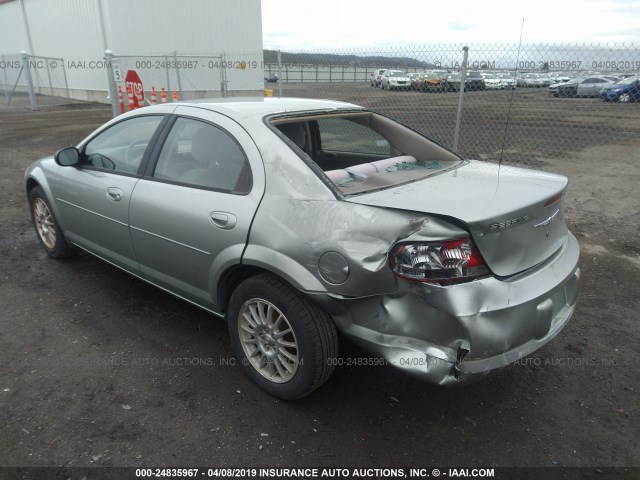 1C3EL46R44N400733 - 2004 CHRYSLER SEBRING LX GRAY photo 3