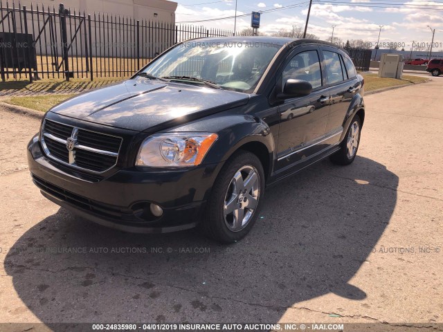 1B3HE78K17D514656 - 2007 DODGE CALIBER BLACK photo 2