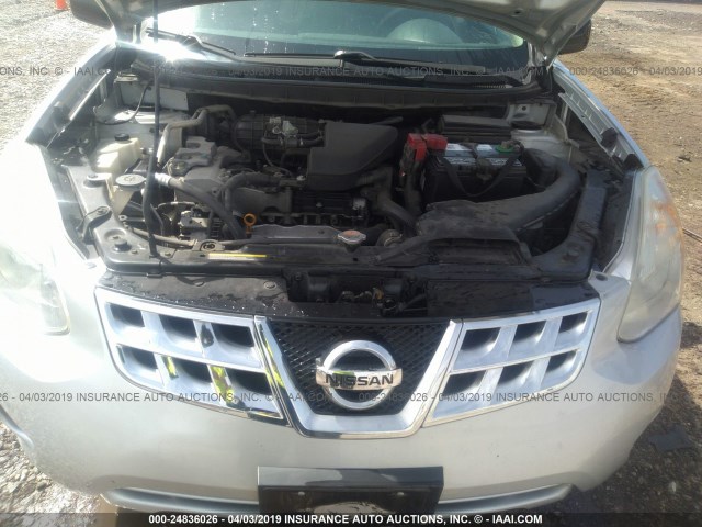 JN8AS5MV4DW129870 - 2013 NISSAN ROGUE S/SV SILVER photo 10