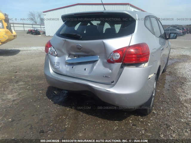 JN8AS5MV4DW129870 - 2013 NISSAN ROGUE S/SV SILVER photo 6