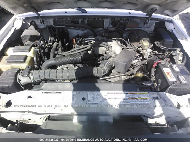 1FTYR10V9YPA16775 - 2000 FORD RANGER WHITE photo 10