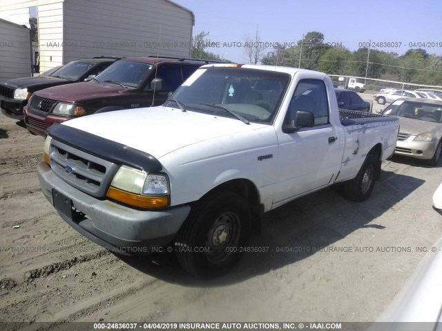 1FTYR10V9YPA16775 - 2000 FORD RANGER WHITE photo 2