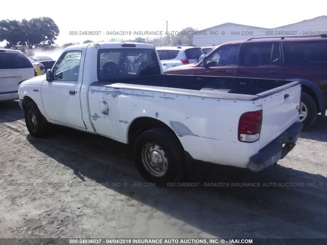 1FTYR10V9YPA16775 - 2000 FORD RANGER WHITE photo 3