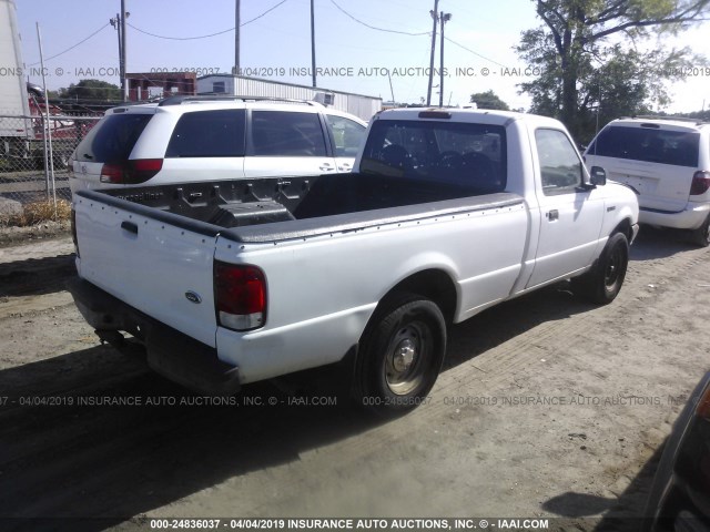 1FTYR10V9YPA16775 - 2000 FORD RANGER WHITE photo 4