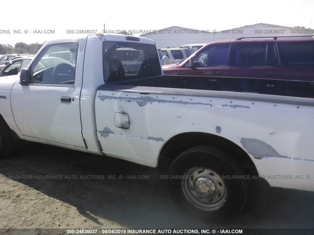 1FTYR10V9YPA16775 - 2000 FORD RANGER WHITE photo 6