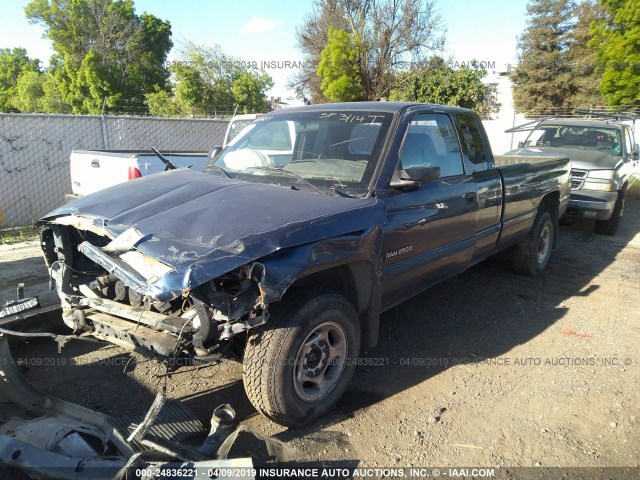 3B7KC23601G189841 - 2001 DODGE RAM 2500 BLUE photo 2