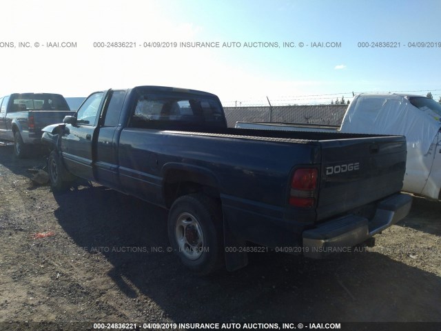 3B7KC23601G189841 - 2001 DODGE RAM 2500 BLUE photo 3