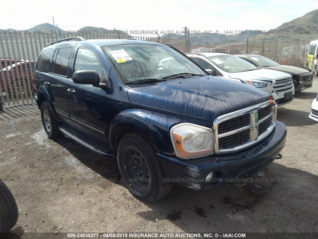 1D8HB58D84F131599 - 2004 DODGE DURANGO LIMITED BLUE photo 1