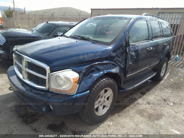 1D8HB58D84F131599 - 2004 DODGE DURANGO LIMITED BLUE photo 2