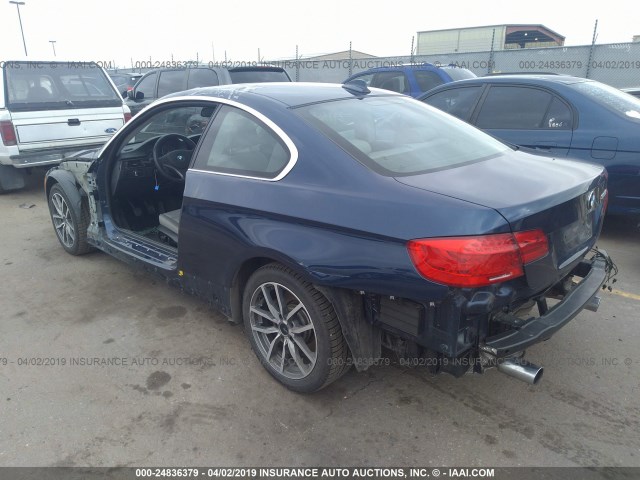 WBAKF9C58DE672719 - 2013 BMW 335 XI BLUE photo 3