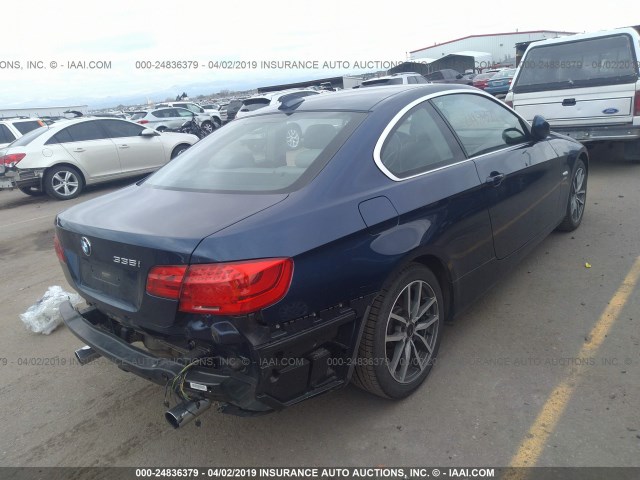 WBAKF9C58DE672719 - 2013 BMW 335 XI BLUE photo 4