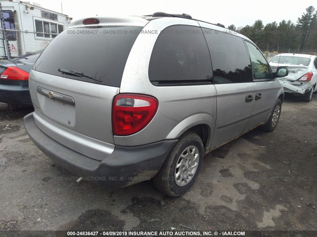 1C4GJ25312B521438 - 2002 CHRYSLER VOYAGER SILVER photo 4