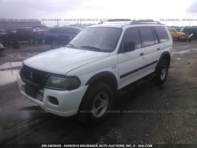 JA4LS31H1YP031283 - 2000 MITSUBISHI MONTERO SPORT LS/SPORT XLS WHITE photo 2