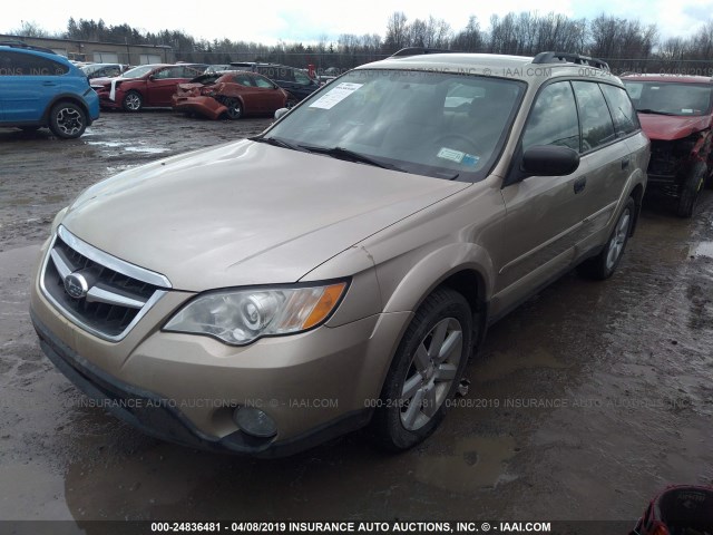 4S4BP61C686315096 - 2008 SUBARU OUTBACK 2.5I GOLD photo 2