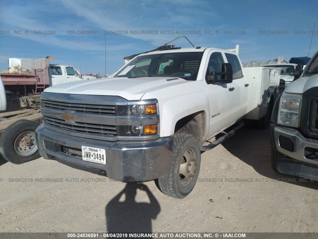 1GB4KYC83FF152473 - 2015 CHEVROLET SILVERADO K3500 WHITE photo 2