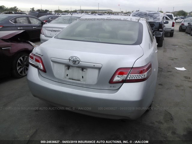 4T1BF3EK9BU661536 - 2011 TOYOTA CAMRY SE/LE/XLE 银色 照片 4