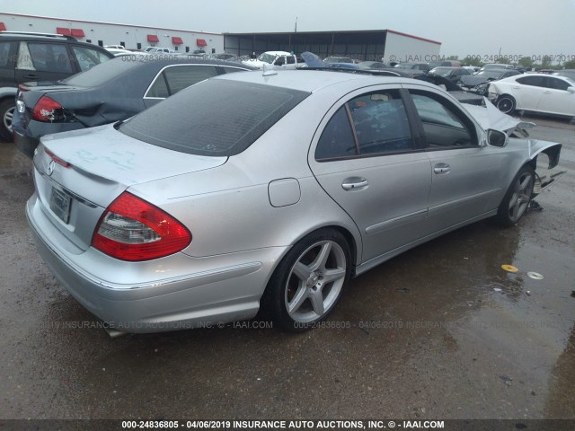 WDBUF56X18B228721 - 2008 MERCEDES-BENZ E 350 SILVER photo 4