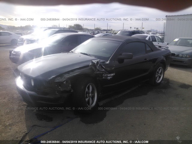 1ZVFT85H065207060 - 2006 FORD MUSTANG GT BLACK photo 2