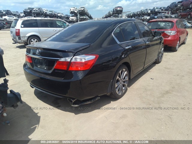 1HGCR2F57EA057882 - 2014 HONDA ACCORD SPORT BLACK photo 4