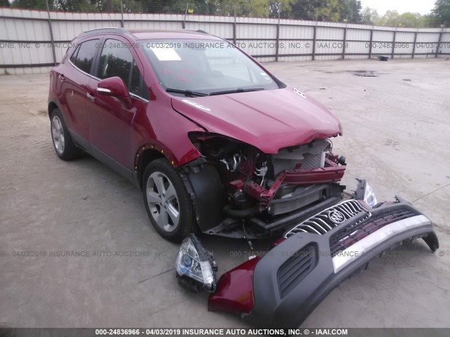 KL4CJASB1FB255147 - 2015 BUICK ENCORE RED photo 1