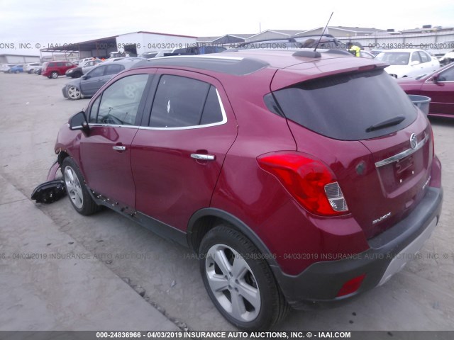 KL4CJASB1FB255147 - 2015 BUICK ENCORE RED photo 3