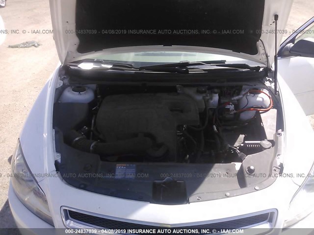 1G1ZB5E0XCF268412 - 2012 CHEVROLET MALIBU LS WHITE photo 10