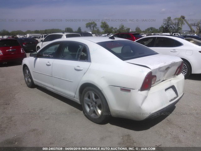 1G1ZB5E0XCF268412 - 2012 CHEVROLET MALIBU LS WHITE photo 3