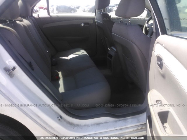 1G1ZB5E0XCF268412 - 2012 CHEVROLET MALIBU LS WHITE photo 8