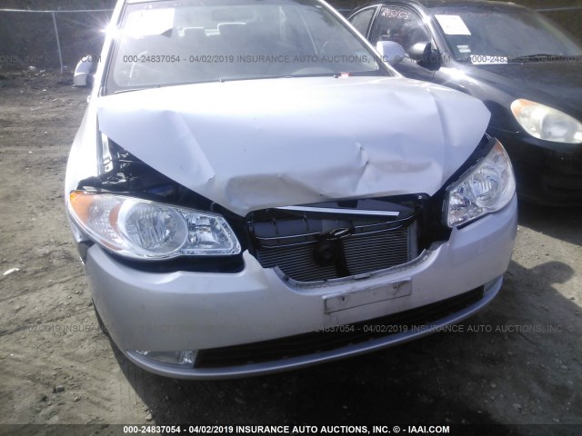 KMHDU46D59U717633 - 2009 HYUNDAI ELANTRA GLS/SE SILVER photo 6