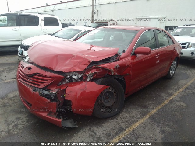 4T1BE46K69U340104 - 2009 TOYOTA CAMRY SE/LE/XLE RED photo 2