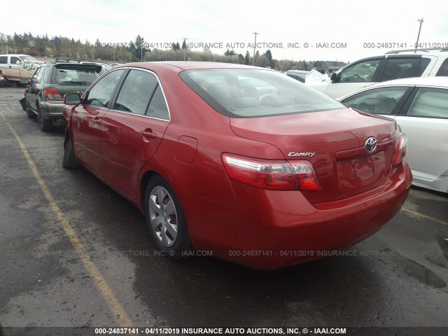 4T1BE46K69U340104 - 2009 TOYOTA CAMRY SE/LE/XLE RED photo 3