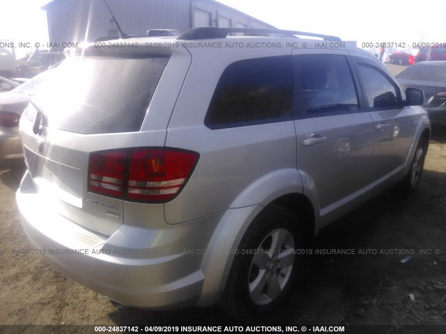 3D4PG5FV1AT145503 - 2010 DODGE JOURNEY SXT SILVER photo 4