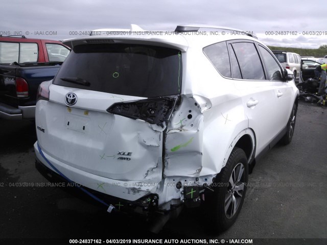 JTMRFREV3JJ180715 - 2018 TOYOTA RAV4 ADVENTURE/XLE WHITE photo 4