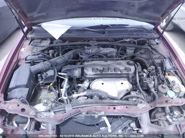 19UYA1252VL001897 - 1997 ACURA 2.2CL RED photo 10