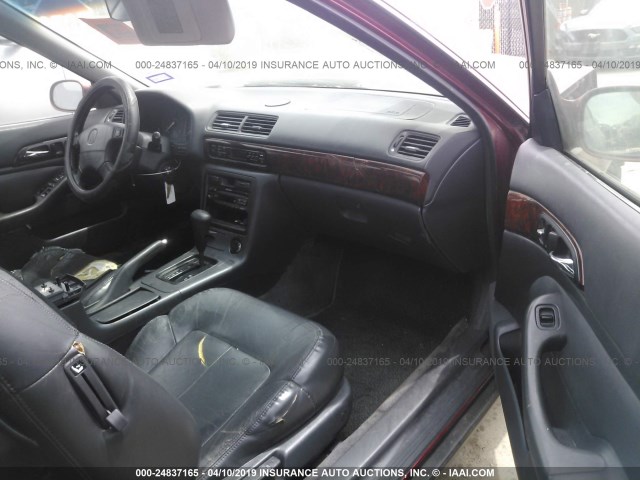 19UYA1252VL001897 - 1997 ACURA 2.2CL წითელი ფოტო 5